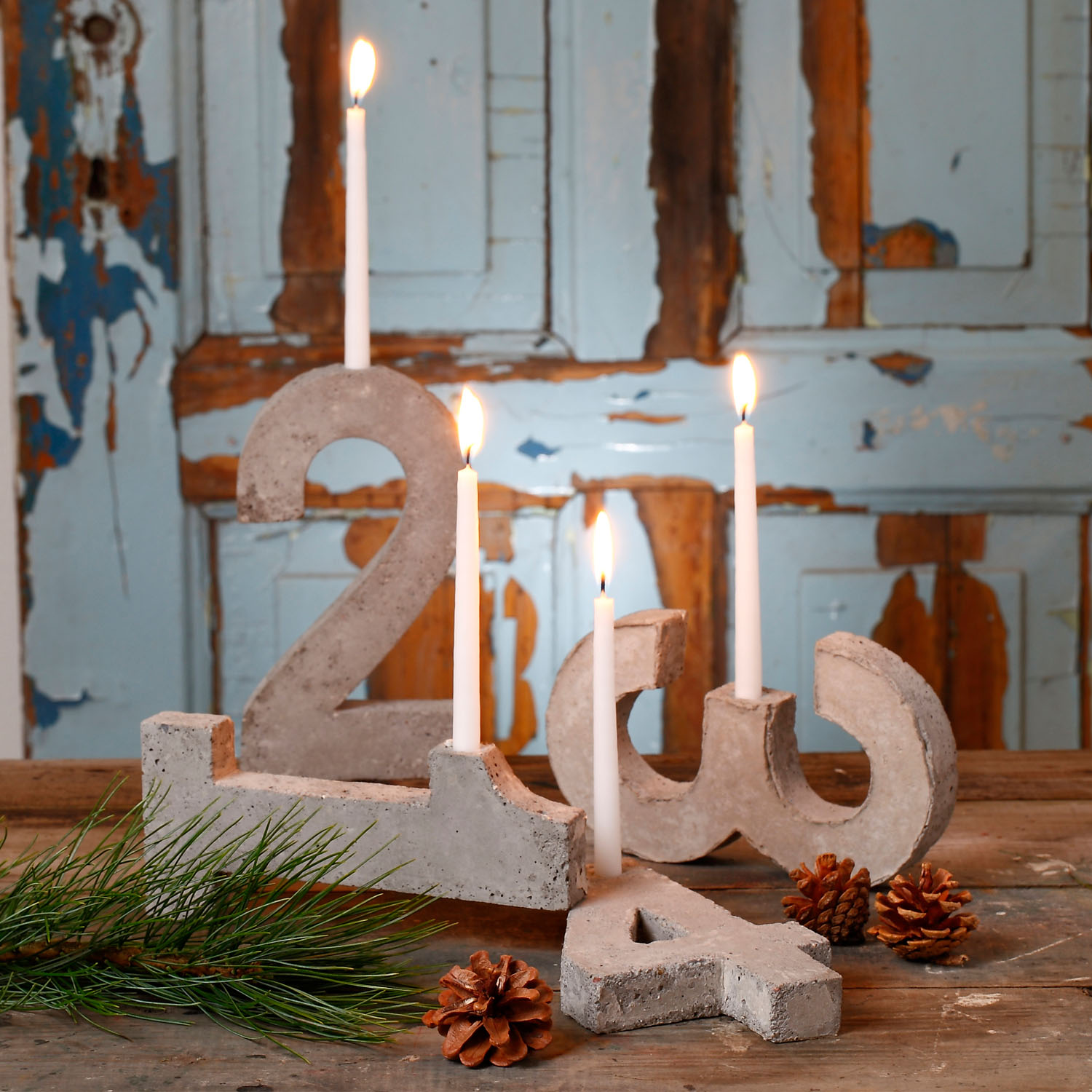 Metalleinsätze für Kerzen, 18 Stück BODA Creative | sortiert