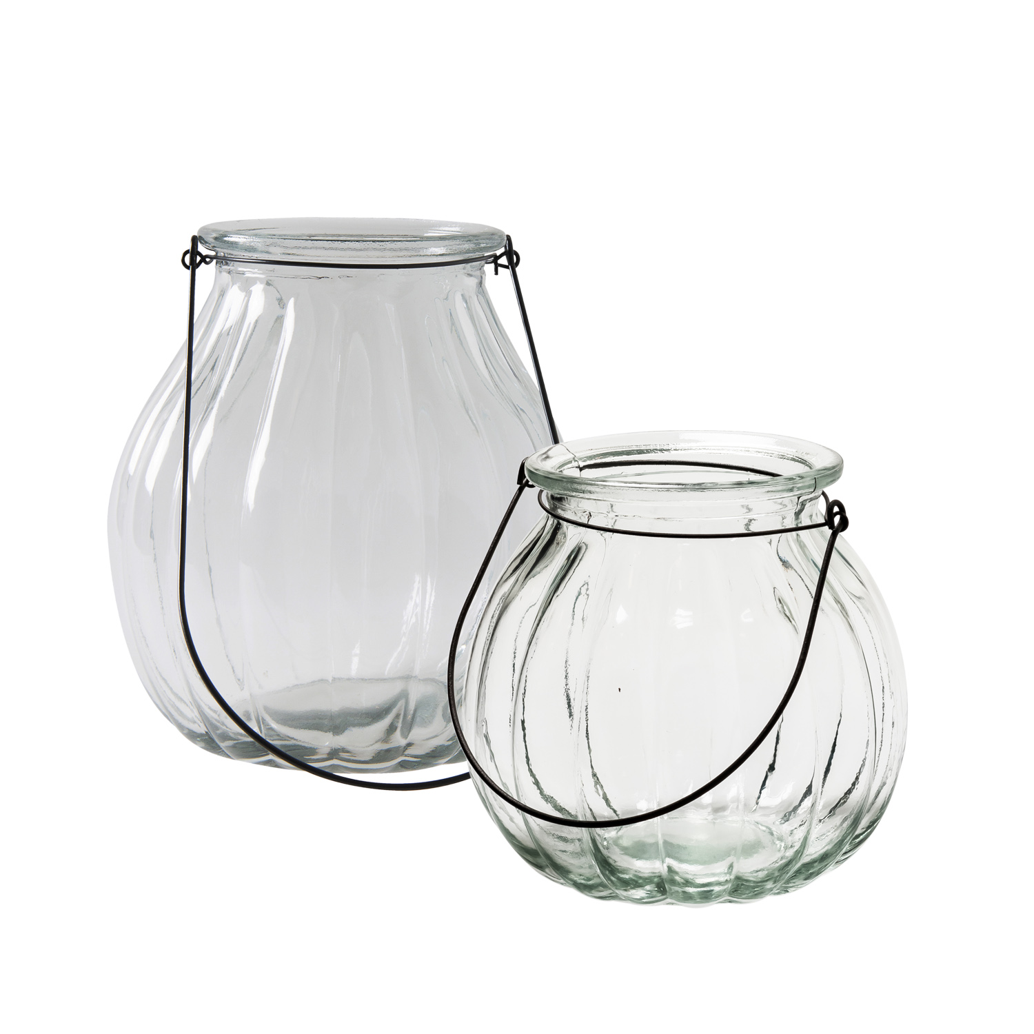 Glaslaterne Windlicht Pumpkin Laterne Glas BODA Creative XXL | Vase