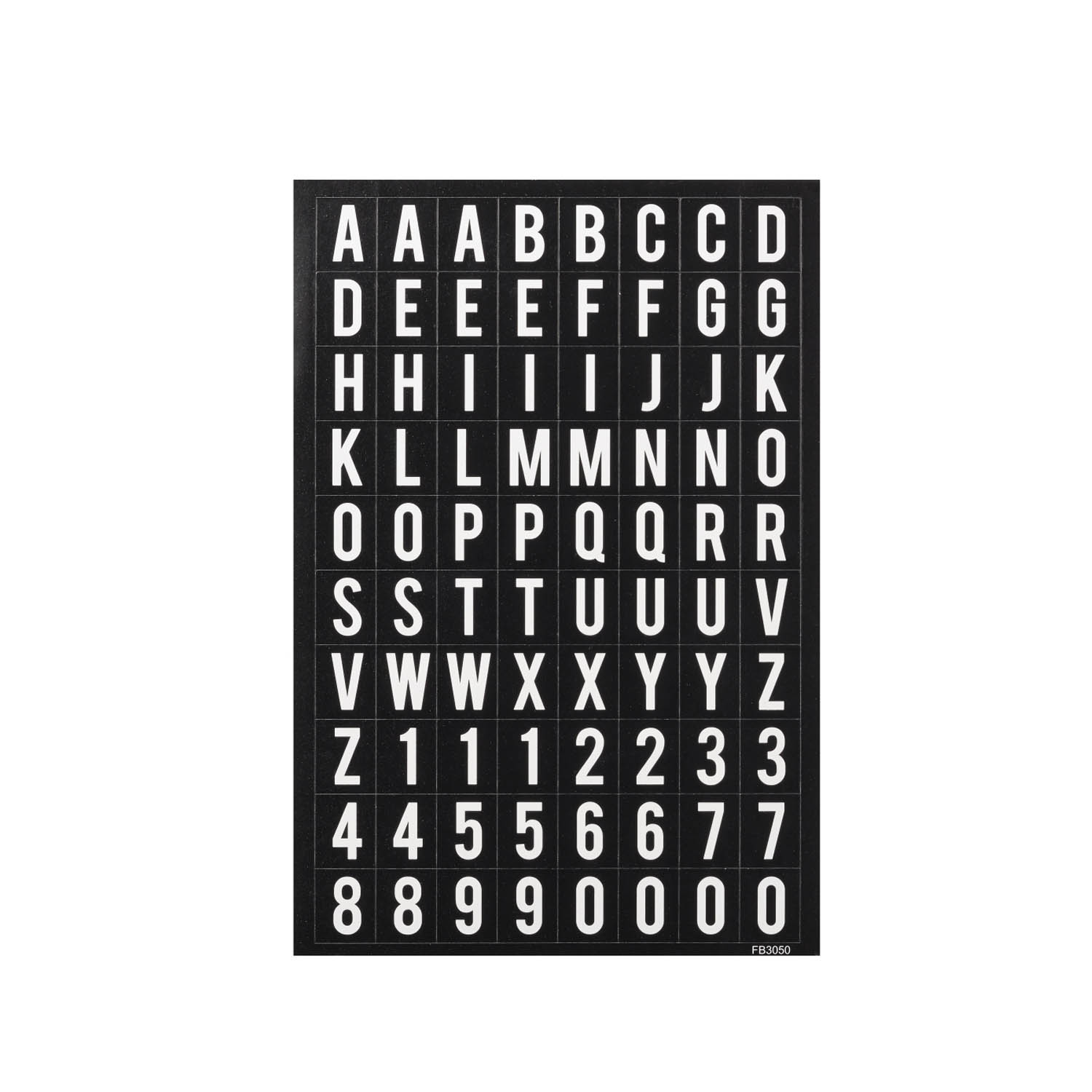 SOFTY - Sticker schwarz matt Zahlen 9 mm - Aufkleber Album Heft